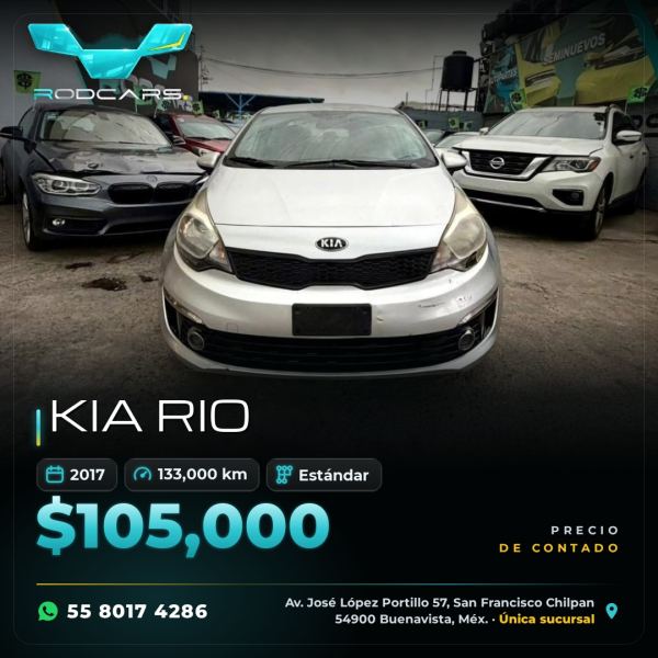 KIA Rio 2017 vendido