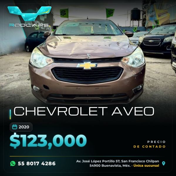 Chevrolet Aveo 2020 vendido
