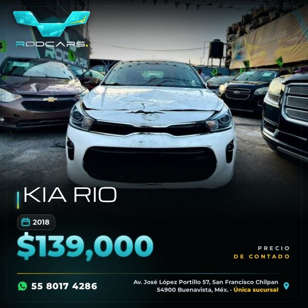 KIA Rio 2018 vendido
