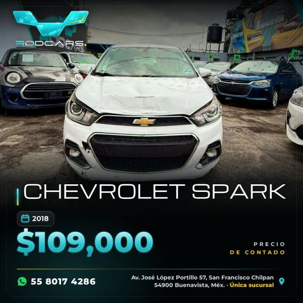 Chevrolet Spark 2018 vendido