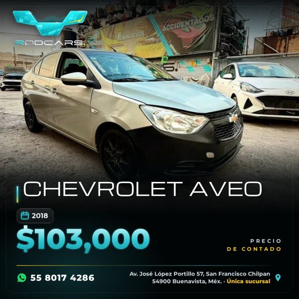 Chevrolet Aveo 2018 vendido